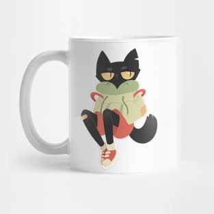 Black cat boy Mug